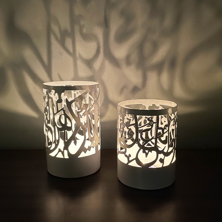 New iron hollow-out candle holder middle Eastern Muslim elements home decoration crafts furnishings